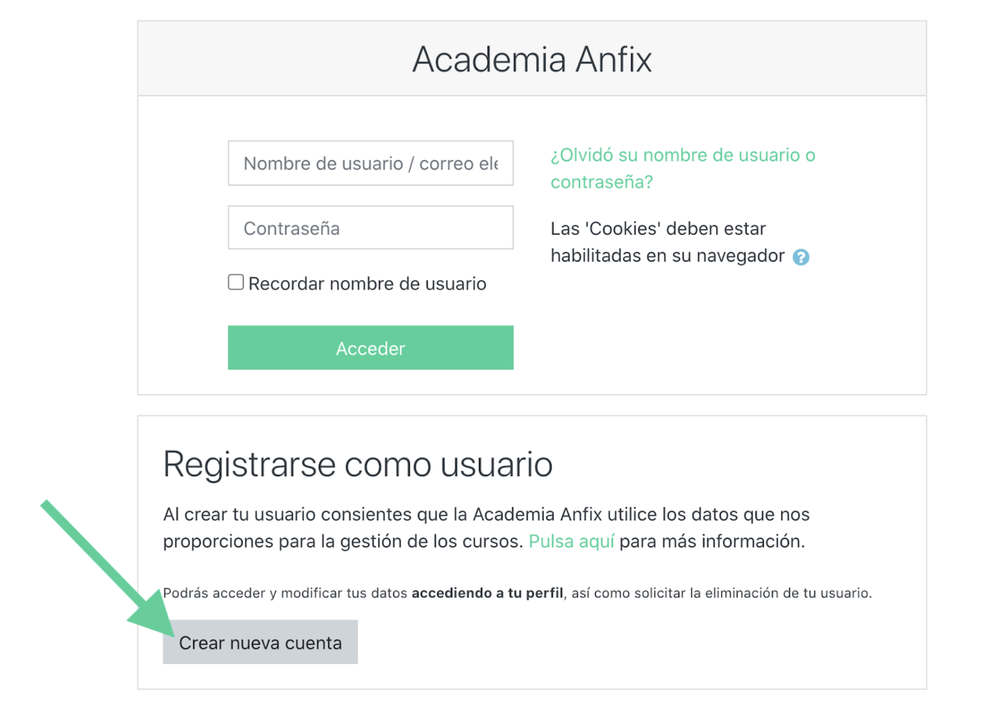 ¿Cómo inscribirte al curso de Anfix con Contabilidad?
